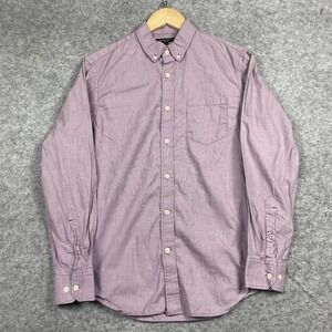 Banana Republic Shirt Mens Medium Purple Chambray‎ Slim Fit Button Down